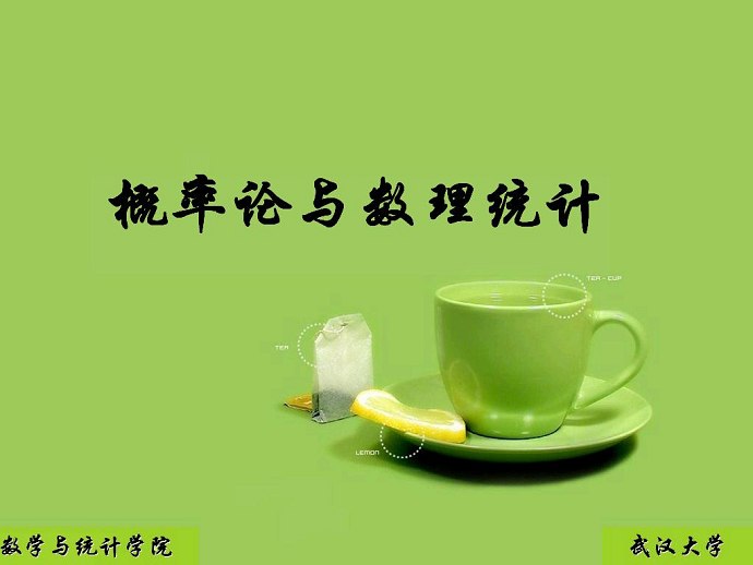 概率论与数理统计视频教程 28讲 武汉大学 全程录像 免费下载
